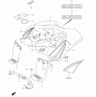 LT80 QUADSPORT Rear fender (model k2 / k3)