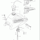 LT80 QUADSPORT Fuel tank (model k2 / k3 / k4)