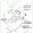 DF200/DF225/DF250 Engine cover (for 0ep)(df250z e03)