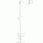 DF40A 50A 60A 410001 Shift rod (df60a e03)