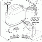 DF 150ZX Engine Cover (For 0EP) (DF150TG E03)