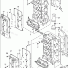 DF 250APX ГОЛОВКА ЦИЛИНДРА