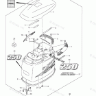 DF 250TXX Engine Cover (DF250T E3)