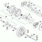 XF 8000 CROSS-COUNTRY LTD 141 ORANGE Вал приводной трака и тормоза