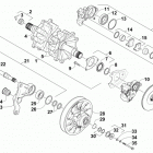 ZR 5000 LXR EARLY BUILD GREEN Вал приводной трака и тормоза