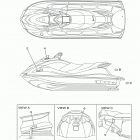 WAVERUNNER V1 VX1100EP Наклейки предупреждения