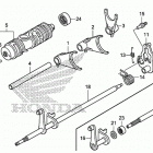 TRX420TM1 Gearshift fork (2)