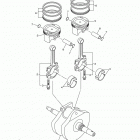 V STAR 950 XVS95FO/XVS95FB/XVS95FCO/XVS95FCB Коленчатый вал и Поршень