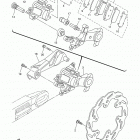 WR250R WR25RF/WR25RFC Задний тормозной суппорт
