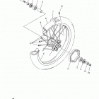 WR250R WR25RF/WR25RFC Переднее колесо