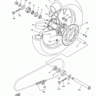 YZ125 YZ125F2 Заднее колесо