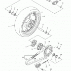 YZFR6 YZFR6FCW/YZFR6FCL/YZFR6FL/YZFR6FCB/YZFR6FB/YZFR6FW Заднее колесо