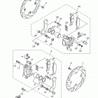 GRIZZLY 4WD YFM70GDXGR/YFM70GDXGG Задний тормозной суппорт