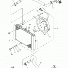 GRIZZLY 700 EPS 4WD YFM70GPXGR/YFM70GPXGL/YFM70GPXGG Радиатор и Патрубки