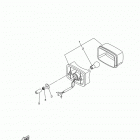 GRIZZLY 700 EPS 4WD YFM700PFL/YFM700PFG/YFM700PFR Задний фонарь