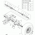 VIKING VI EPS HUNTER YXC70VPHGH Заднее колесо