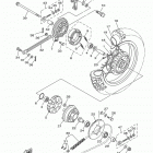 TTR110E TTR110EG Заднее колесо