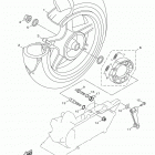 ZUMA 125 YW125FGY/YW125FS Заднее колесо