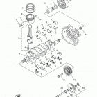 SX192 RM1800CM/RM1800DM Коленчатый вал & Поршень