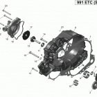 Spyder RSS Special Series SE5 clutch cover and water pump