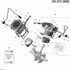 Spyder STS SM5 cylinder and piston