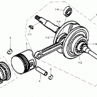 DS 70 mini Коленвал и поршни