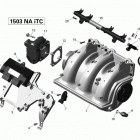 WAKE 155 02- air intake manifold and throttle body 1_18r1529a