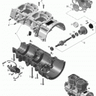 MXZ - 2-STROKE Картер , водяной и масляный насос