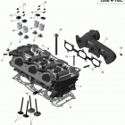 MXZ - 4-STROKE ГБЦ и выпускной коллектор - 1200 itc 4-tec