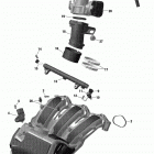 MXZ - 4-STROKE Впускной коллектор и корпус дроссельной заслонки - 1200i...
