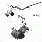 MXZ - 4-STROKE Воздушный впускного коллектора и корпуса дроссельной зас...