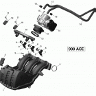 Grand Touring LE 900ACE XR137 Коллектор воздухозаборника и корпус дросселя