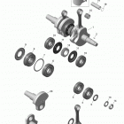 GSX SE 800RETEC XR137 Коленвал и поршни