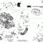 230 Challenger SE 520 Опора двигателя и глушитель воздухозаборника