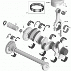 210 SP 310 Коленвал и поршни