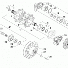 M 6000 SNO PRO 141 EARLY BUILD Green Early Build (EB) Вал приводной трака и тормоза