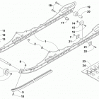 XF 7000 CROSS-TOUR  Orange (US), Orange Intl (OS), Orange Early Build (EB) Slide rail and track assembly (early build)