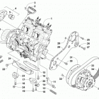 XF 8000 HIGH COUNTRY 141 SNO PRO EARLY BUILD Orange Early Build (EB) Опора двигателя и вариатор