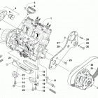 XF 8000 HIGH COUNTRY LTD ES 141 Black (US), Black Int. (OS) Опора двигателя и вариатор