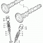 4-STROKE TOURING Cam shaft  /  valve assembly