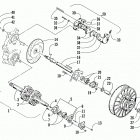 4-STROKE TOURING Вал приводной трака и тормоза