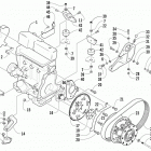 4-STROKE TOURING Опора двигателя и вариатор