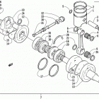 BEARCAT WIDE TRACK Поршень и коленвал