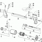 ZL 550 Flex-drive starter motor assembly (esr)