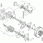 ZL 600 EFI SS (ORANGE ESR) Вал приводной трака и тормоза