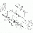 ZL 600 EFI SS (ORANGE ESR) Drive  /  reverse dropcase assembly (esr)