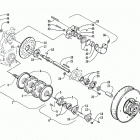 ZL 800 EFI SS (SS ORANGE) Вал приводной трака и тормоза