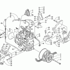 ZL 800 EFI SS (SS ORANGE) Опора двигателя и вариатор