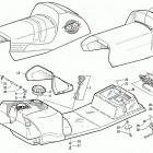 ZL 800 EFI SS (SS ORANGE) Топливный бак ,сиденье и задний фонарь