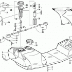 MOUNTAIN CAT 600 EFI LE (BLACK) Gas tank and fuel pump assemblies (le)